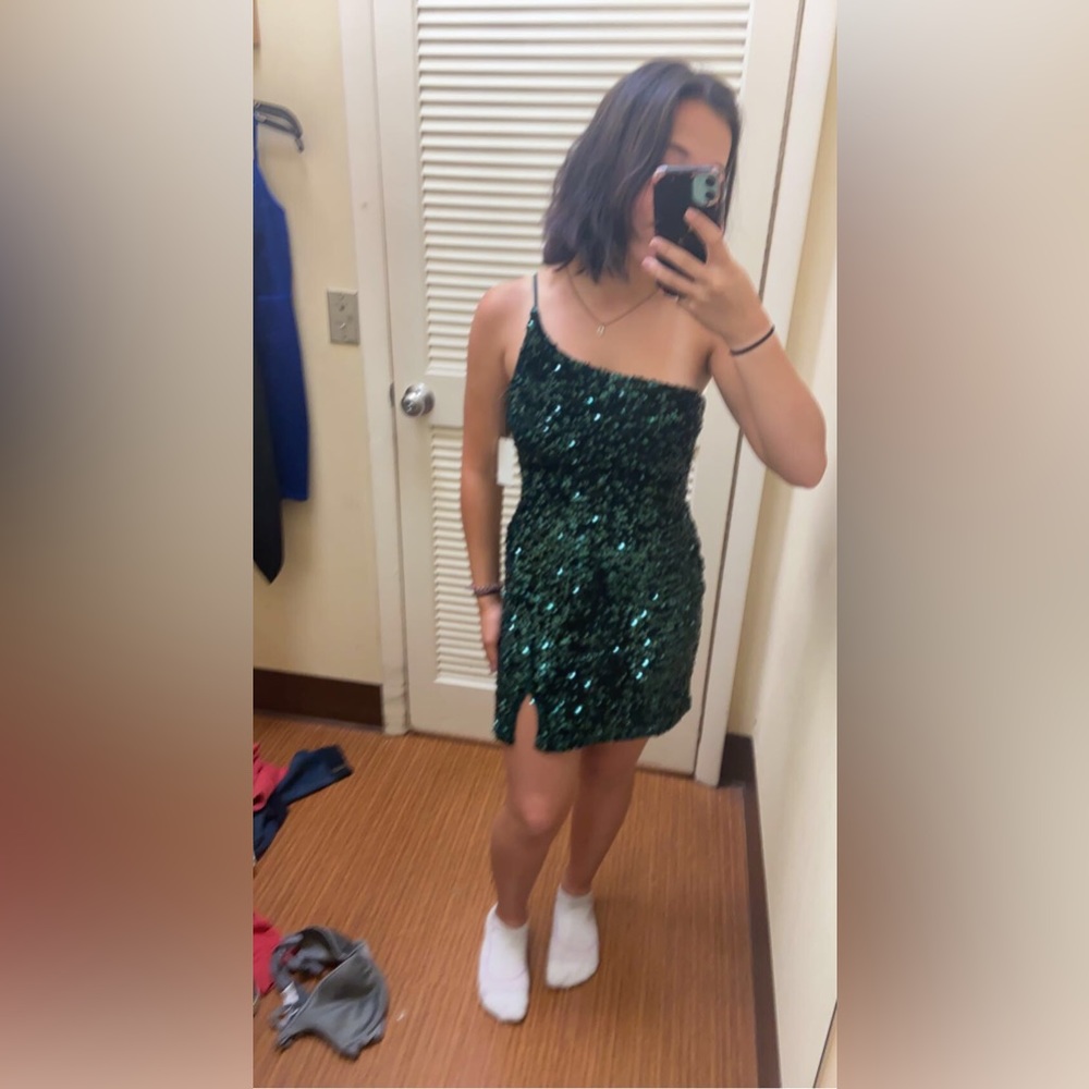 Sexy short dress. One shoulder. Only worn once